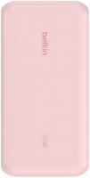 Акумулятор портативний літій-іонний Power Bank Belkin 20000мА·год, 30Вт, з інтегрованим кабелем USB-C, рожевий