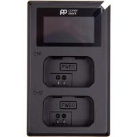 Зарядний пристрій PowerPlant з LED-дисплеєм для двох акумуляторів Sony NP-FW50