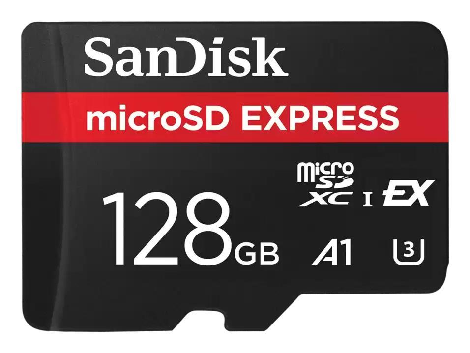 Карта памяти SanDisk microSDXC Express 128GB U3 A1 R880/W480 MB/s (SDSQXFN-128G-GN4NN)