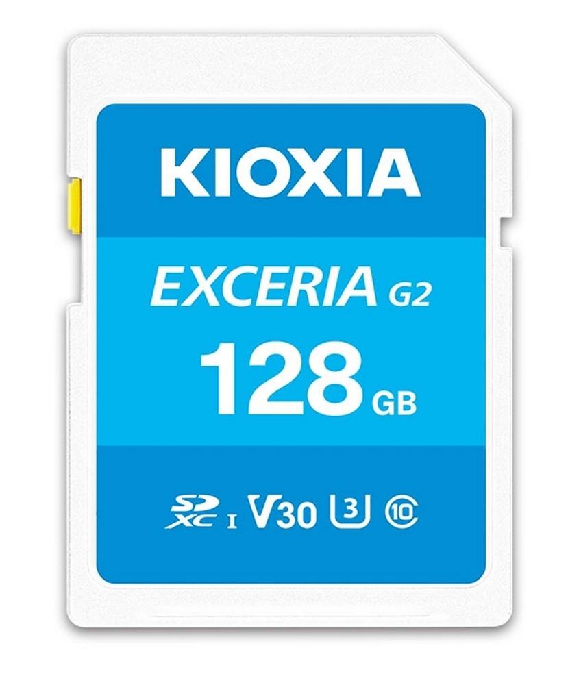 Карта памяти Kioxia EXCERIA G2 SDXC UHS-I 128GB U3 V30 R100/W50 MB/s (LNEX2L128GG4)