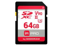 Карта пам'яті GOODRAM IRDM PRO SDXC UHS-II 64GB V90 U3 R280/W240 MB/s (IRP-S9B0-0640R11)