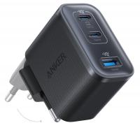 Мережевий зарядний пристрій Anker Nano Charger 70W, 2x USB-C PD, 1x USB-A, чорний (A121A)