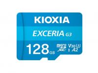 Карта пам'яті Kioxia EXCERIA G3 microSDXC UHS-I 128GB U3 V30 A2 R160/W50 MB/s + адаптер SD (LMEX3L128GG2)