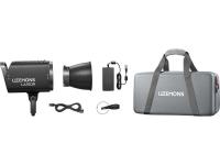 Освітлювач студійний Godox LA150R Litemons RGB LED 1800K-10000K, Bowens, Travel Kit, чорний