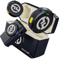 Бездротова мікрофонна система Hollyland LARK M2 DUO 2.4 GHz (2Tx, 1Rx 3.5mm TRS Camera-Mount), Shine Charcoal