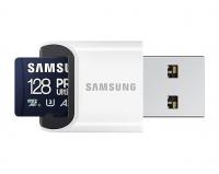 Карта пам'яті Samsung PRO Ultimate microSDXC UHS-I 128GB U3 A2 V30 R200/W130 MB/s + рідер