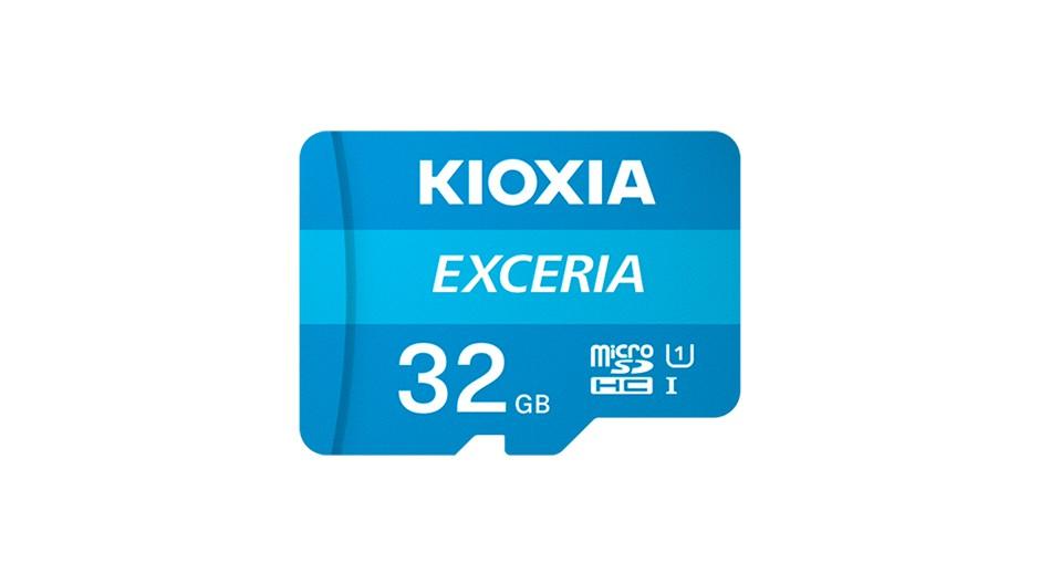Карта памяти Kioxia EXCERIA microSDHC UHS-I 32GB U1 C10 R100MB/s + адаптер SD (LMEX1L032GG2)