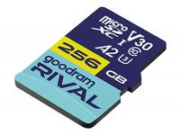 Карта пам'яті Goodram RIVAL GGSM2AA microSDXC UHS-I 256GB U3 V30 A2 R170/W120 MB/s + SD-адаптер