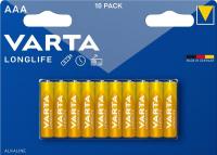 Батарейка Varta Longlife Alkaline AAA (LR3), блістер, 10 шт