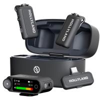 Бездротова мікрофонна система Hollyland LARK MAX 2 Combo 2.4 GHz (2Tx, 1Rx 3.5mm TRS, 1Rx USB-C), Space Gray