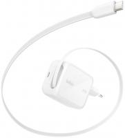 Зарядний пристрій мережевий Belkin 67Вт USB-C PD, PPS, вбудований кабель USB-C, білий