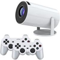 Проєктор H96 MAX F100 LED LCD HD 110AL 16:9 2G/16G Android 12.0 HDMI WiFi BT джойстик 2 шт білий
