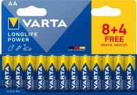 Батарейка Varta Longlife Power Alkaline AA (LR6), блістер, 12 шт