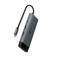 Хаб TP-Link UH7021C USB Type-C 7-в-1 (4K@60Hz HDMI, SD + microSD UHS-I, USB-C 100W Power Delivery, 3x USB-A Data)