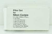 Набір світлофільтрів 28мм для Nikon Coolpix - UV, CPL, ND4, ND8, з чохлом