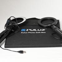 Лайткуб (фотобокс) Puluz PU5130 30x30x30 см з двома кільцевими освітлювачами